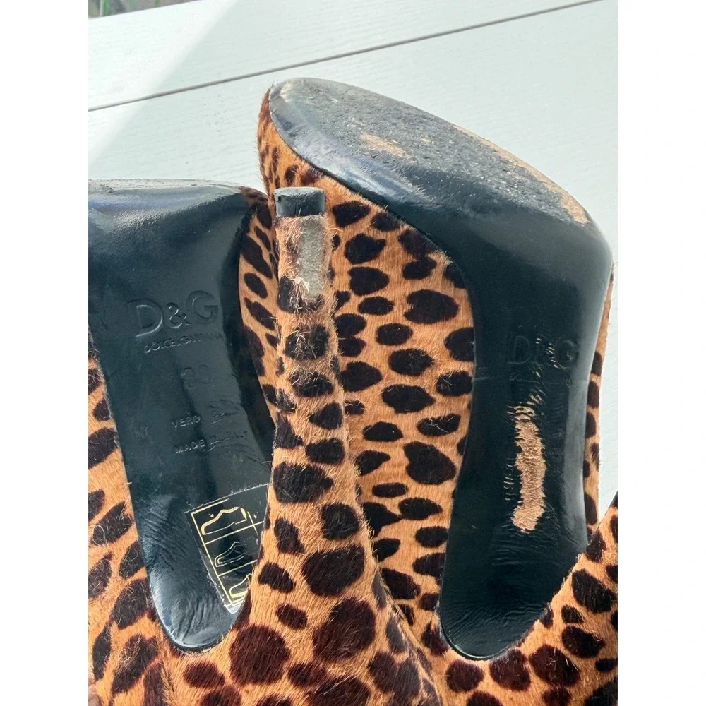 Dolce & Gabbana Leopard Pony Hair‎ Pumps Size EU 39 / US 8.5 - Picture 9 of 12